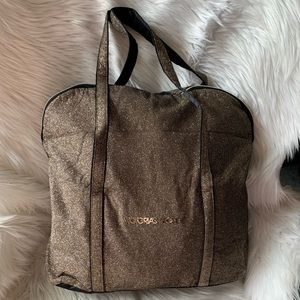 NWOT Victoria's Secret Glittery Tote Gold Bag